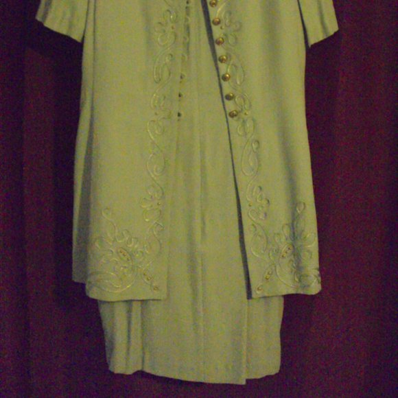 Light green dress with attached jacket Size 10 - Picture 4 of 13